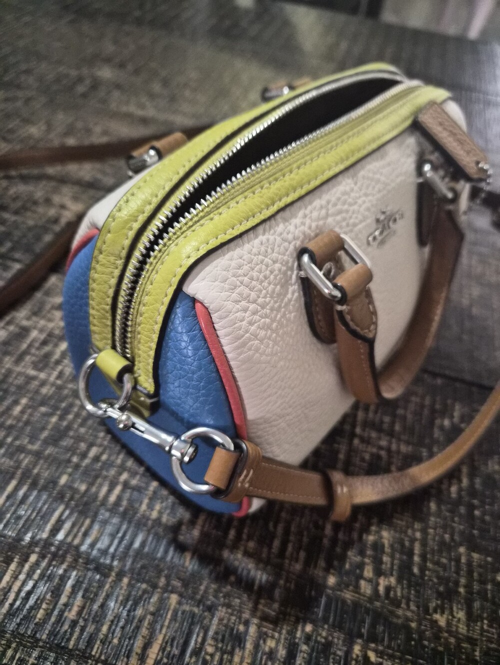 Coach Mini Rowan Colorblock - Picture 2 of 5